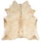 Preview: Teppich Echtes Rindsleder 150×170 cm Beige
