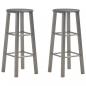 Preview: ARDEBO.de - Barhocker 2 Stk. Anthrazit MDF