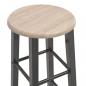 Preview: Barhocker 2 Stk. Schwarz MDF  