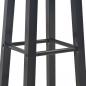 Preview: Barhocker 2 Stk. Schwarz MDF  
