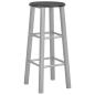 Preview: 3-tlg. Bar-Set Holz und Stahl Schwarz