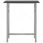 Preview: 3-tlg. Bar-Set Holz und Stahl Schwarz