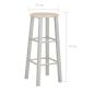 Preview: 3-tlg. Bar-Set Holz und Stahl
