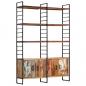 Preview: Bücherregal 4 Ebenen 124x30x180 cm Altholz Massiv