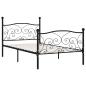 Preview: Bettgestell mit Lattenrost Schwarz Metall 100 × 200 cm