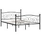 Preview: Bettgestell mit Lattenrost Schwarz Metall 120 × 200 cm