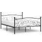 Preview: Bettgestell mit Lattenrost Schwarz Metall 180 × 200 cm