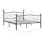 Preview: Bettgestell mit Lattenrost Schwarz Metall 180 × 200 cm