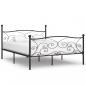 Preview: Bettgestell mit Lattenrost Schwarz Metall 180 × 200 cm