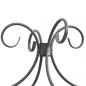 Preview: Himmelbett-Gestell Grau Metall 120 x 200 cm