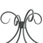 Preview: Himmelbett-Gestell Grau Metall 160 x 200 cm