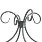 Preview: Himmelbett-Gestell Grau Metall 160 x 200 cm