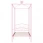 Preview: Himmelbett-Gestell Rosa Metall 90 x 200 cm