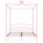 Preview: Himmelbett Rosa Metall 180x200 cm