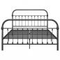 Preview: Bettgestell Grau Metall 120x200 cm