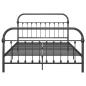 Preview: Bettgestell Grau Metall 120x200 cm