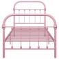 Preview: Bettgestell Rosa Metall 100 × 200 cm