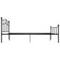 Preview: Bettgestell Schwarz Metall 120x200 cm