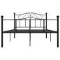 Preview: Bettgestell Schwarz Metall 160×200 cm