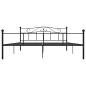 Preview: Bettgestell Schwarz Metall 180×200 cm