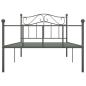 Preview: Bettgestell Grau Metall 100 × 200 cm