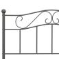 Preview: Bettgestell Grau Metall 160×200 cm