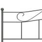 Preview: Bettgestell Grau Metall 180×200 cm