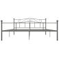 Preview: Bettgestell Grau Metall 180×200 cm
