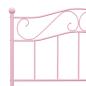 Preview: Bettgestell Rosa Metall 90×200 cm