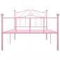 Preview: Bettgestell Rosa Metall 90×200 cm