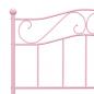 Preview: Bettgestell Rosa Metall 90×200 cm