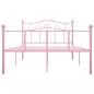Preview: Bettgestell Rosa Metall 120x200 cm