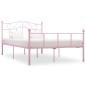 Preview: Bettgestell Rosa Metall 160x200 cm