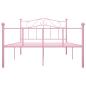 Preview: Bettgestell Rosa Metall 160x200 cm