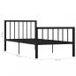 Preview: Bettgestell Schwarz Metall 100 × 200 cm
