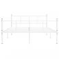 Preview: Bettgestell Weiß Metall 120x200 cm