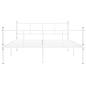 Preview: Bettgestell Weiß Metall 120x200 cm