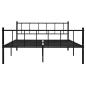 Preview: Bettgestell Schwarz Metall 180×200 cm 