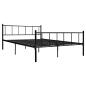 Preview: Bettgestell Schwarz Metall 180×200 cm 