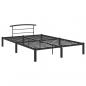 Preview: Bettgestell Schwarz Metall 160x200 cm 