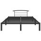 Preview: Bettgestell Schwarz Metall 160x200 cm 