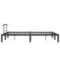 Preview: Bettgestell Schwarz Metall 160x200 cm 