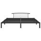 Preview: Bettgestell Schwarz Metall 180x200 cm