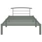 Preview: Bettgestell Grau Metall 90x200 cm