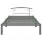 Preview: Bettgestell Grau Metall 90x200 cm