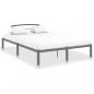 Preview: ARDEBO.de - Bettgestell Grau Metall 120x200 cm