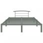 Preview: Bettgestell Grau Metall 120x200 cm