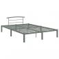 Preview: Bettgestell Grau Metall 120x200 cm