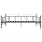 Preview: Tagesbett-Rahmen Schwarz Metall 90×200 cm 