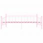 Preview: Tagesbett-Rahmen Rosa Metall 90×200 cm 